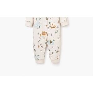 NEW ELEGANT BABY kids holiday fleece jumpsuit in beige